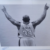 Large View Shaquille O'Neal Lakers Framed Art 93x40cm Wicked NBA Memorabilia