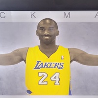 Large View Kobe Bryant Black Mamba LA Lakers Framed Poster 93x40cm Wicked Art