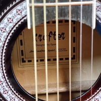 Krafter M39CBK Acoustic Guitar Black Steel String 39 Inch Full Size