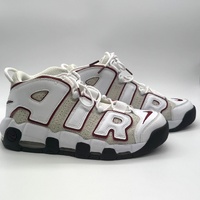 Large View Nike Air More Uptempo 96 Bulls White Red Mens Shoes FB1380-100 US 11