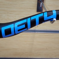 Large View Deity Racepoint Handlebar 800mm 25mm Rise Blue Black Oversized 35mm Bore