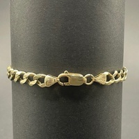 Unisex 9ct Yellow Gold Curb Link Bracelet