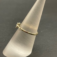 Ladies 10ct Yellow Gold Diamond Ring