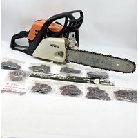 STIHL MS 181 Chainsaw with 8 Extra Chains and Bars