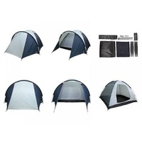 Large View Anko 5 Person Dome Tent with Vestibule 1.6m High Removable Fly Sheet