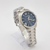 Large View Michael Hill Stainless Steel Chronograph Watch Blue Dial 100m Japan Quartz