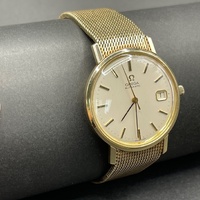 Mens 9ct Yellow Gold 1974 Omega Automatic Watch