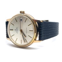 Omega Geneve 9K Gold Automatic Ladies Analog Watch Vintage Swiss Made