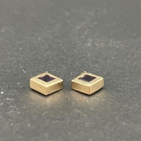 Ladies 9ct Yellow Gold Purple Gemstone Set of Pendants