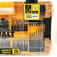 Large View DeWalt MaxFit 150pc Screwdriver Bit Set Black and Gold Durable Ultra Compact
