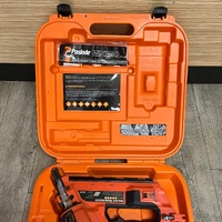Large View Paslode B20580 Impulse Gas FrameMaster Nail Gun with 3 Batteries and Charger
