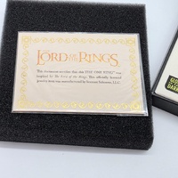 Large View The Lord of The Rings The One Ring Necklace Pendant 18 Inch Glow in Dark Boxed