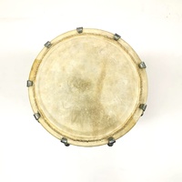 Large View Dholak Honey Colour Bolt Clasp Drum with Carry Bag Portable Hand Drum