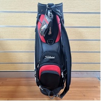 Large View Titleist 9.5 Inch Golf Bag Tour Staff Cart 6-Way Divider Black Red White
