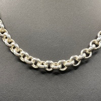 Ladies 925 Sterling Silver Belcher Link Necklace