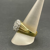 Ladies 18ct Yellow Gold Cubic Zirconia Ring