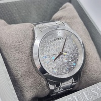Guess GW0020L1 Ladies 42mm Silver Stainless Steel Crystal Dial Watch