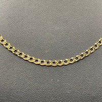 Unisex 9ct Yellow Gold Curb Link Necklace