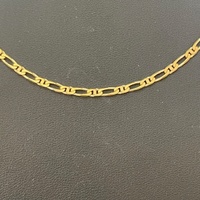 Unisex 9ct Yellow Gold Figaro Link Necklace