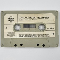Elton John Too Low For Zero 1983 Cassette Tape Vintage Classic Pop