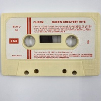 Queen Greatest Hits 1981 Vintage Cassette Tape Rock Classic Album