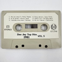 Dee Jay Top Hits 1981 Vol 5 Cassette Tape Vintage 80s Music Album