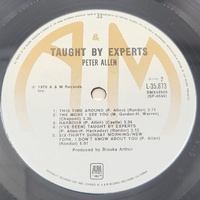 Peter Allen Taught By Experts Gatefold Vinyl Record