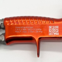 Sagola 4600 Xtreme Gravity Spray Painting Gun DVR Aqua 29PSI High Efficiency