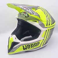 Airoh Wraap Broken Off Road Motocross Helmet Yellow Matte Size Medium