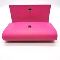 Christian Louboutin Paloma Pink Studded Leather Chain Clutch Bag with COA