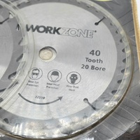 Workzone 3pc 180mm TCT Circular Saw Blades Set 16 24 40T 20mm Bore