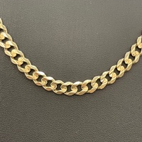 Unisex 9ct Yellow Gold Curb Link Necklace