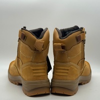 Oliver 55332Z Steel Cap Lace Up Zip Sided Mid Cut Wheat Safety Boots Size 9