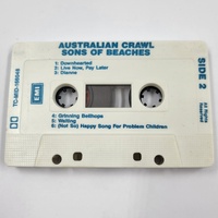 Australian Crawl Sons of Beaches 1982 Cassette Tape Vintage Rock Music