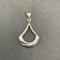 Ladies 9ct Yellow Gold Droplet Pendant