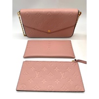 Louis Vuitton Felicie Pochette Rose Poudre Monogram Empreinte Crossbody