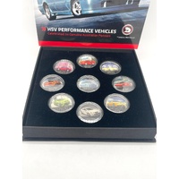 HSV Coin Collection 9 Genuine Australian Pennies Black Nickel Set