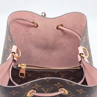 Louis Vuitton NeoNoe M44022 Monogram Canvas Bucket Bag Brown Pink
