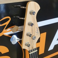 Artist APB 4-String Electric Bass Guitar Black with Strap & Gig Bag