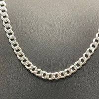 Mens 925 Sterling Silver Curb Link Necklace