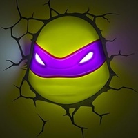 Nickelodeon TMNT Donatello 3D Deco Wall Mount Kids Safety Light