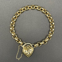 Ladies 9ct Yellow Gold Belcher Link Bracelet