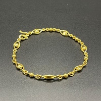 Ladies 24ct Yellow Gold Fancy Link Bracelet
