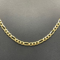 Unisex 18ct Yellow Gold Figaro Link Necklace