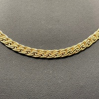 Ladies 9ct Yellow Gold Byzantine Link Necklace