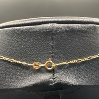 Unisex 9ct Yellow Gold Figaro Link Necklace