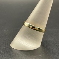 Mens 9ct Yellow Gold Plain Wedding Band Ring