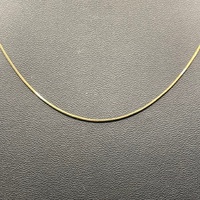 Ladies 9ct Yellow Gold Snake Link Necklace