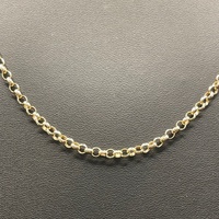 Ladies 9ct Yellow Gold Belcher Link Necklace