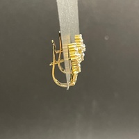 Ladies 18ct Yellow Gold Natural Diamond Earrings